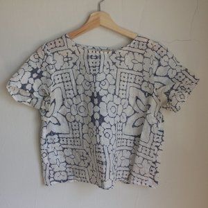 Madewell Scalloped-back Blouse